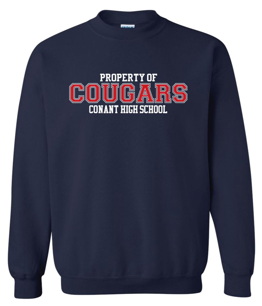 SSN7b - Navy Property of Conant Sweatshirt