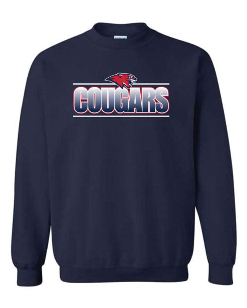 SSN19 - Navy Fading Cougars Sweatshirt
