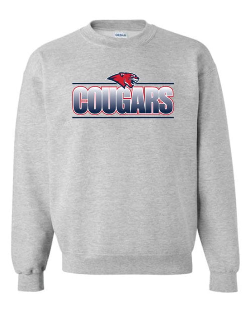 SSG19 - Gray Fading Cougars Sweatshirt