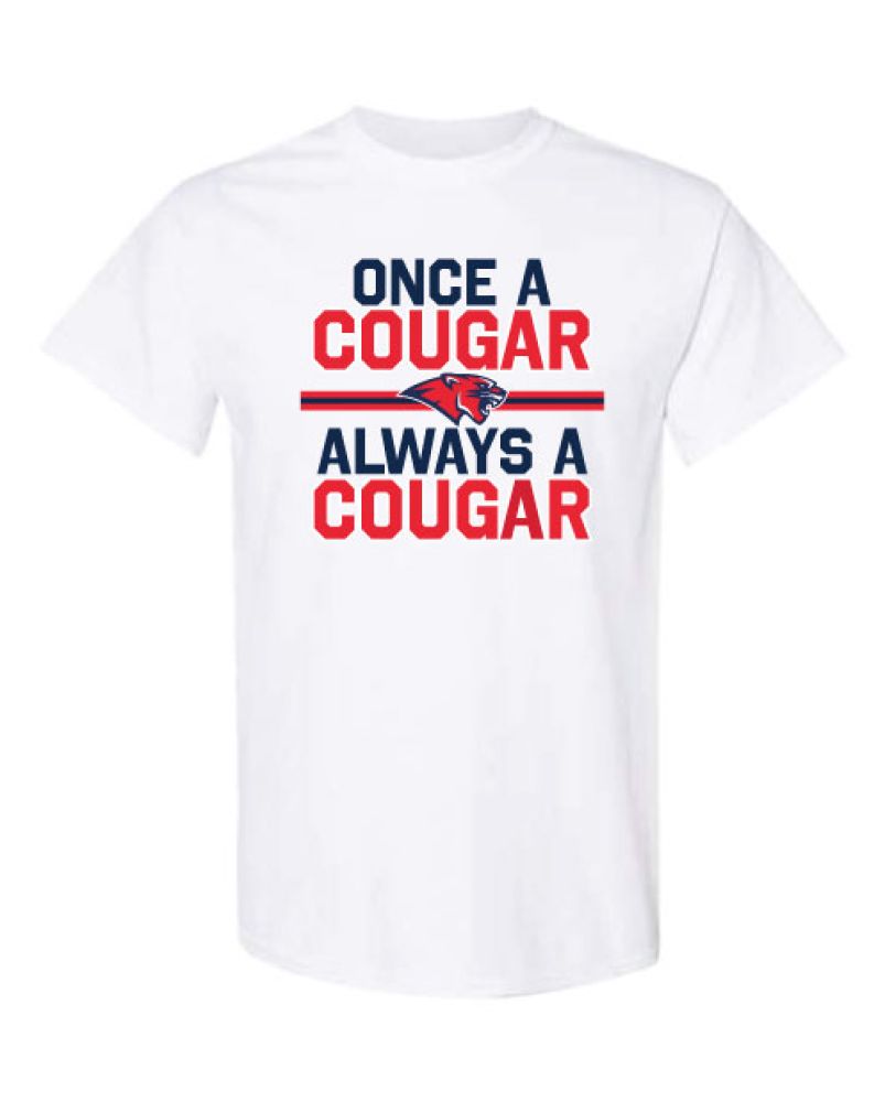 STSW18 - White Once a Cougar, Always a Cougar Short Sleeve Shirt