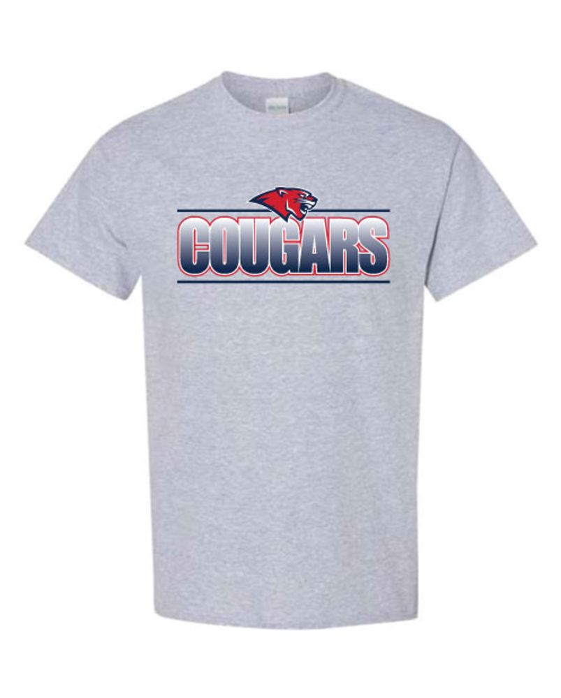 STSG19 - Gray Fading Cougars Short Sleeve Shirt