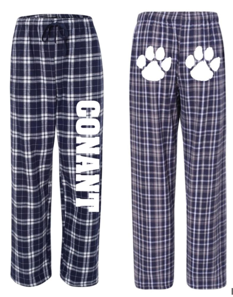 FPNLB - Navy Flannel Pants with Paws