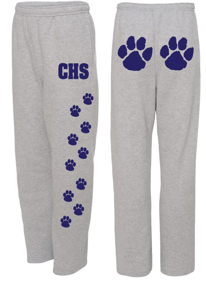 SPGTLB - Gray CHS Sweatpants with Paws