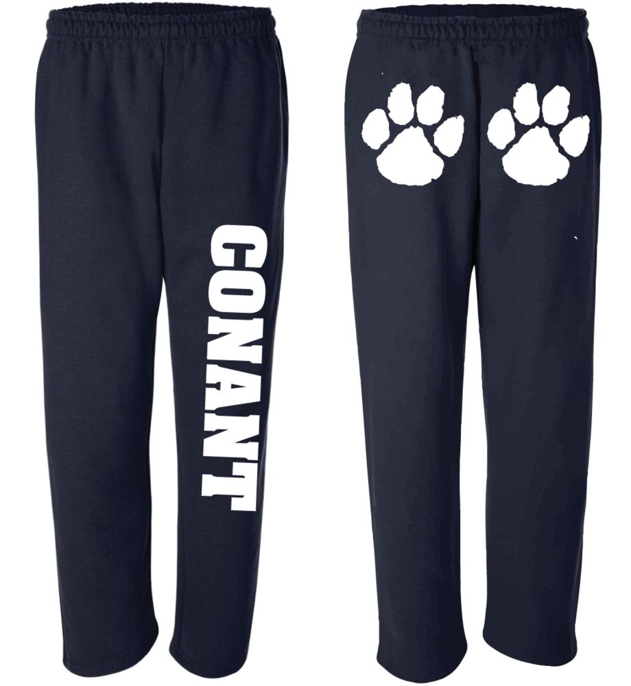 SPNLB - Navy Conant Down Leg Sweatpants with Paws