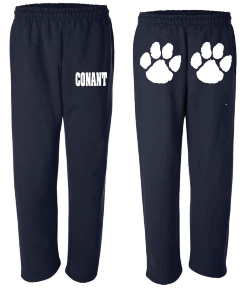 SPNTB - Navy Conant on Hip Sweatpants with Paws