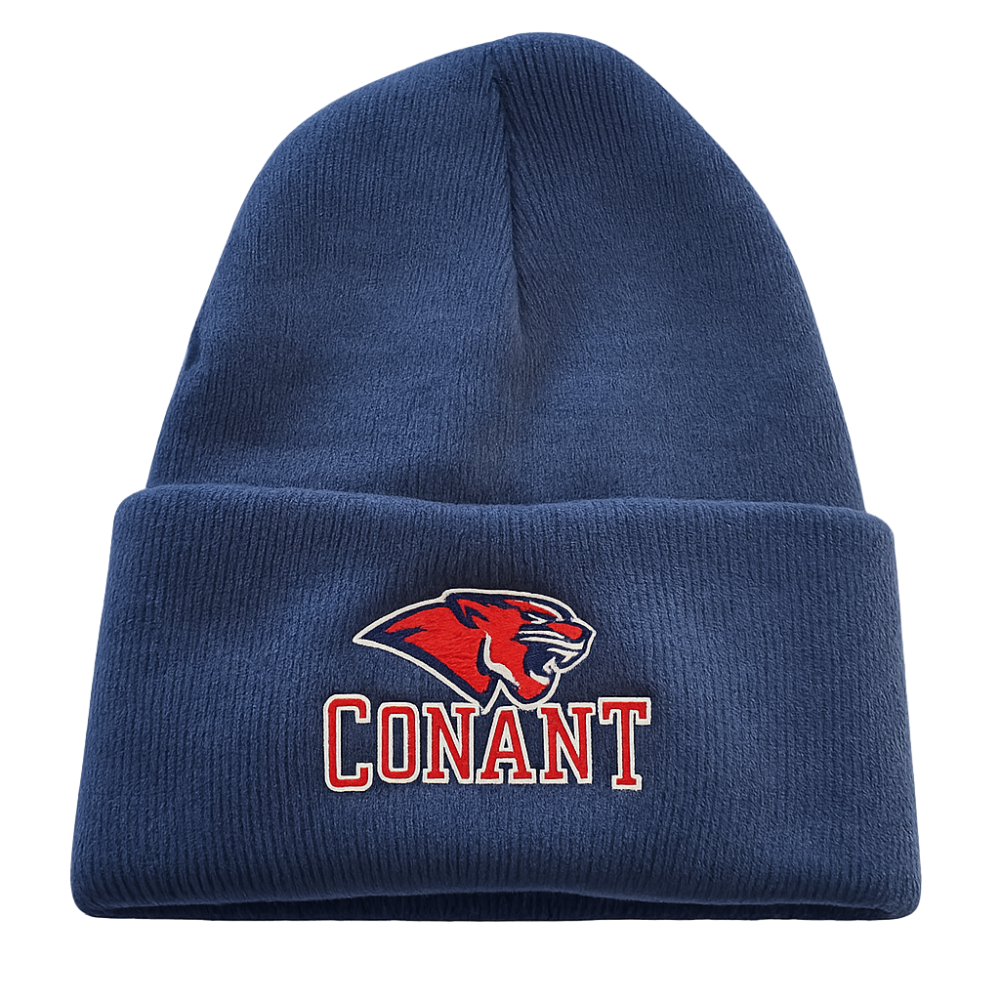 PLCKC - Navy Embroidered Knit Cap